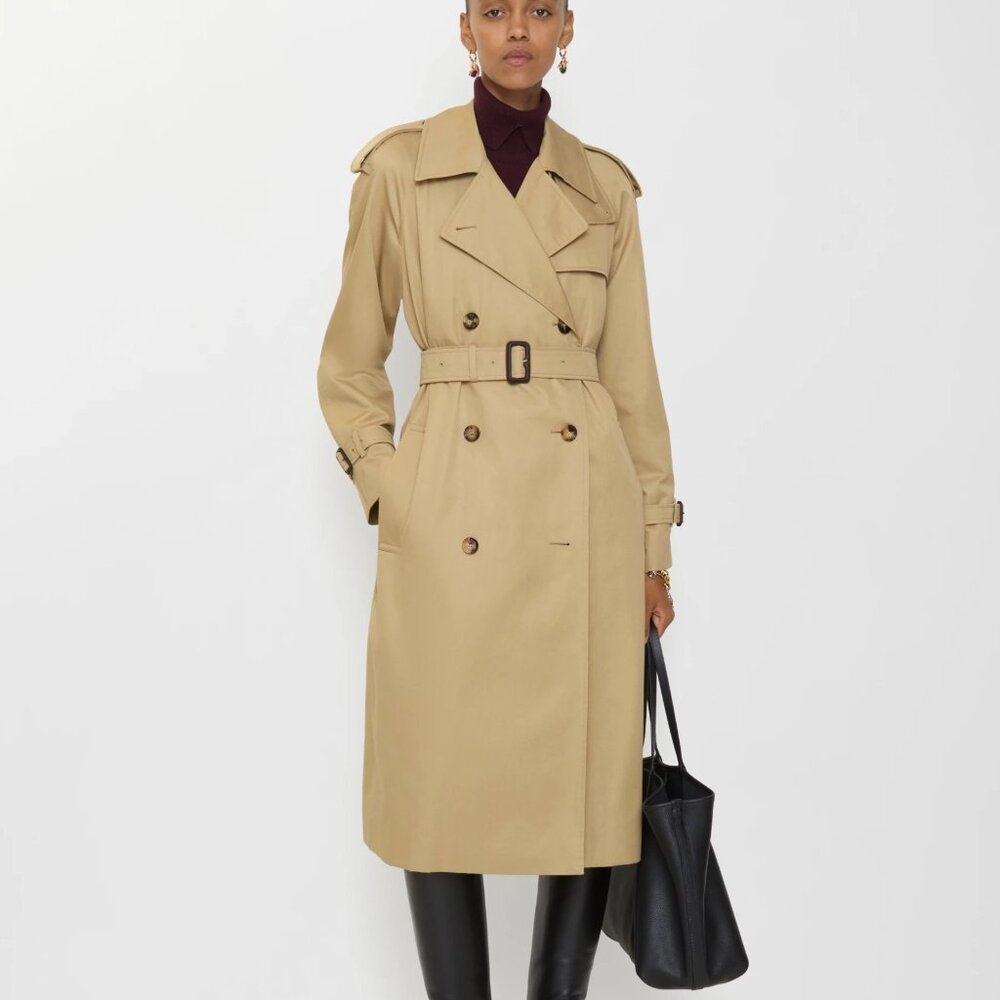 BURBERRY LONDON TRENCH COACH Kensington Water Proof Trench Coat BLUE LABEL 6-8